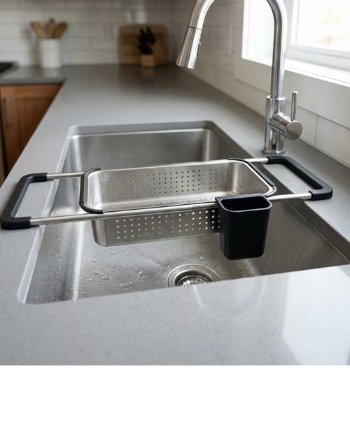 Choen Expandable Over-Sink Draining Rack 37-52 cm Stainless Steel - Lifestyle view