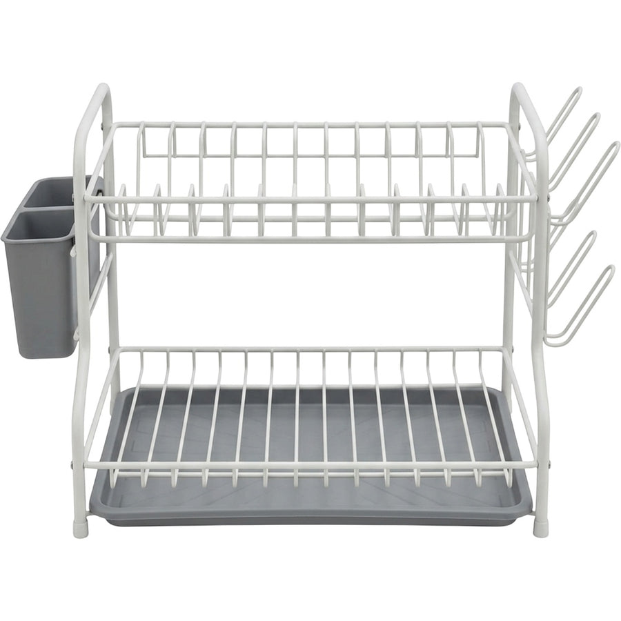 Choen Two-Tier Dish Draining Rack 42 x 30 x 35 cm Matte White
